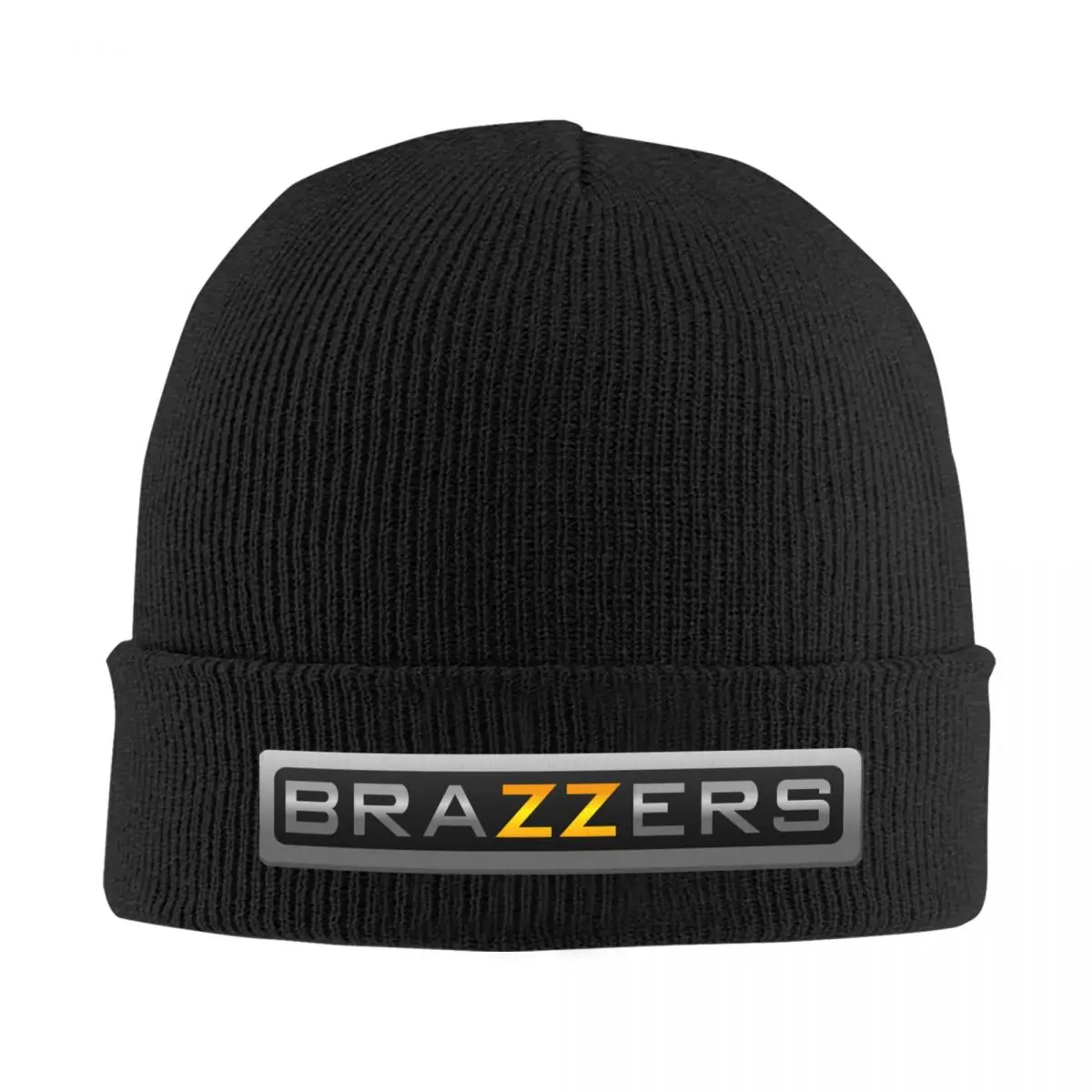 Unisex Knit Cuff Beanie B-Brazzers Accessories Winter Warm Knitted Caps Bonnet Hats