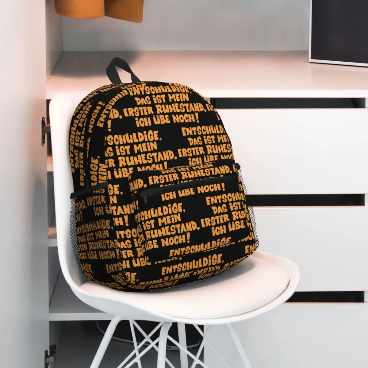 Loriot Pappa Ante Portas This Is My First Retirement Backpack Daypack Boys Girls BookBag School Bag Shoulder Bags for Men Women