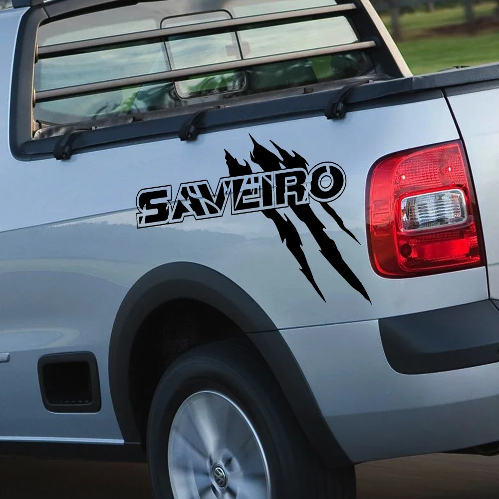 Car Stickers For VW Volkswagen Saveiro Robus Cross G1 Pickup Truck Bed Graphics Claw Styling Decor Decal Auto Tuning Accessories