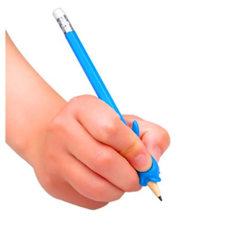 20-teiliger weicher Silikon-Bleistifthalter für Kinder, Kontrolle für Rechtshänder, Schreiben, Handschrift, beidhändige Hilfe, Schule, Schreibwaren – Detail 6
