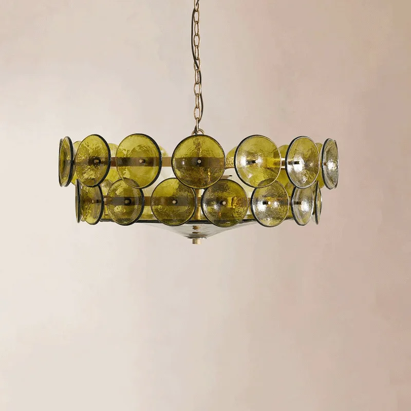 

Murano French Mid-Century Glass Chandelier - Elegant Handblown Venetian Lighting for Classic Dining Room & Living Room Decor
