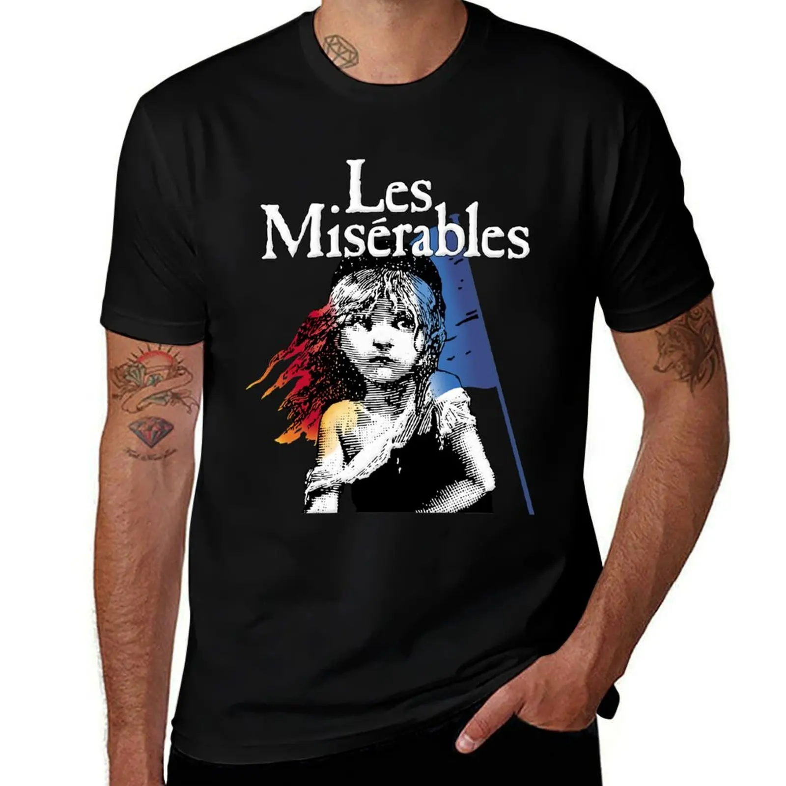 

Les Miserables - Les Misérables T-Shirt T-Shirt boys animal print Aesthetic clothing graphic t shirts Men's cotton t-shirt