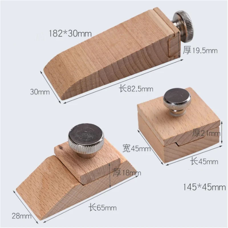 DIY Leather Craft Edge Tool Beech Block Handmade Leather Durable Polishing Tanned Tool Wooden Edge Grinding Sandpaper Treatment