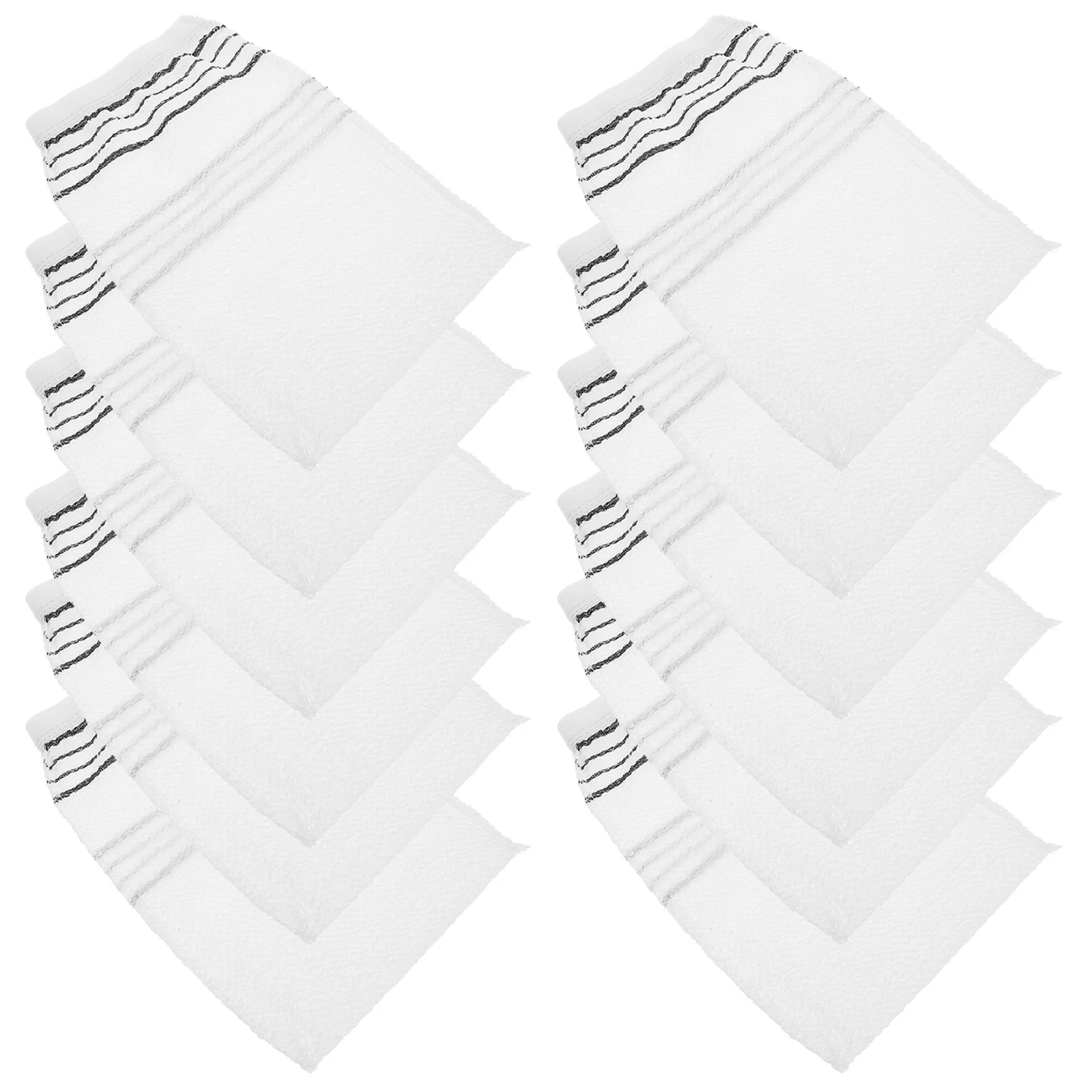 20 قطعة مزدوجة الوجهين حمام دش التقشير قفازات المتاح الاستحمام قفازات للجسم فرك إزالة الجلد الميت التنظيف العميق