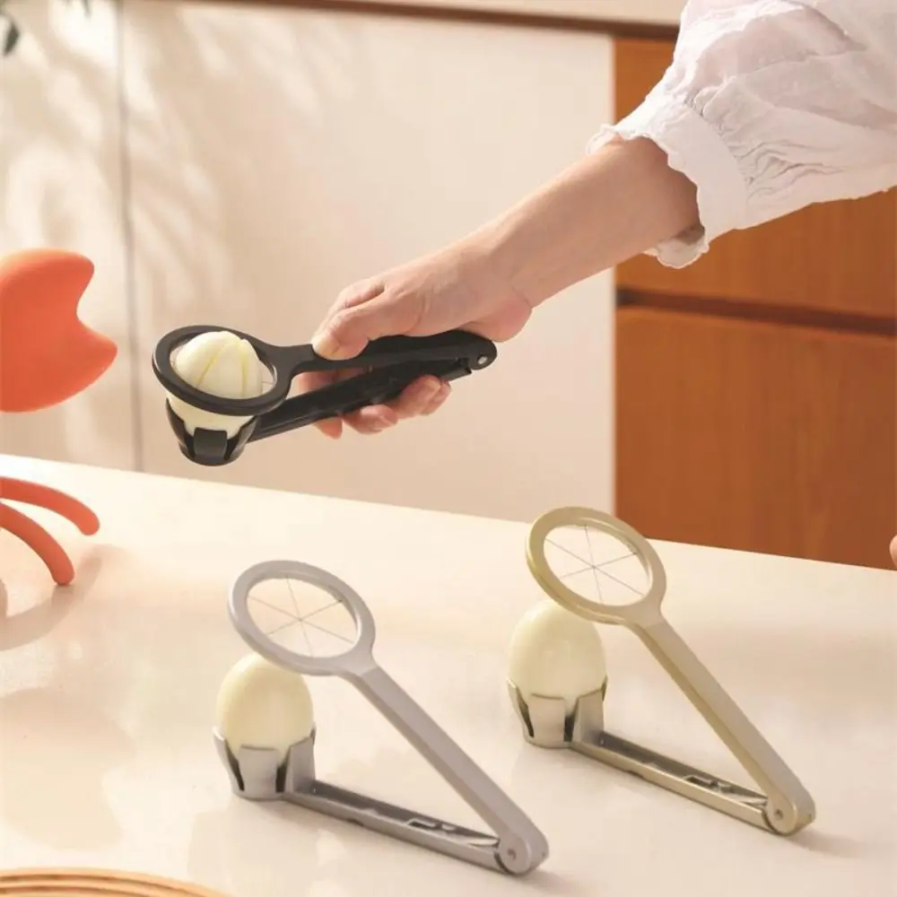 

Practical Aluminum Alloy Manual Egg Cutter Portable Durable Egg Slicer Multi-functional Non-slip Food Splitter Fruit