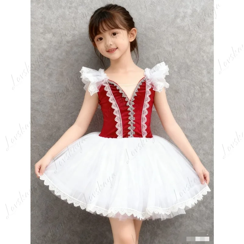 Ballett-Tutu-Langes Gazekleid für Mädchen Gabriella, die die Tochter, die nicht von ihrer Mutter enthalten kann, Giselle's Performance-Kostüm