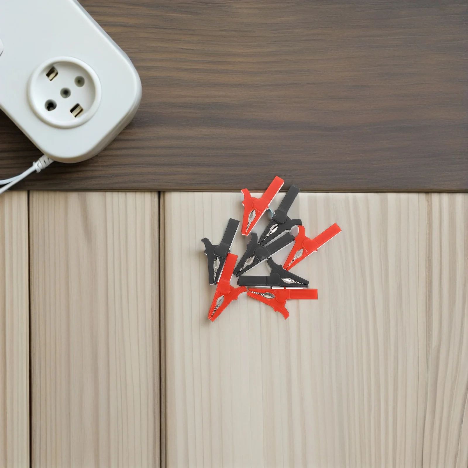 

Heavy Duty Crocodile Automotive Clamps Alligator Car Power Cable Clips Strong Spring Abs Copper Large Insulated