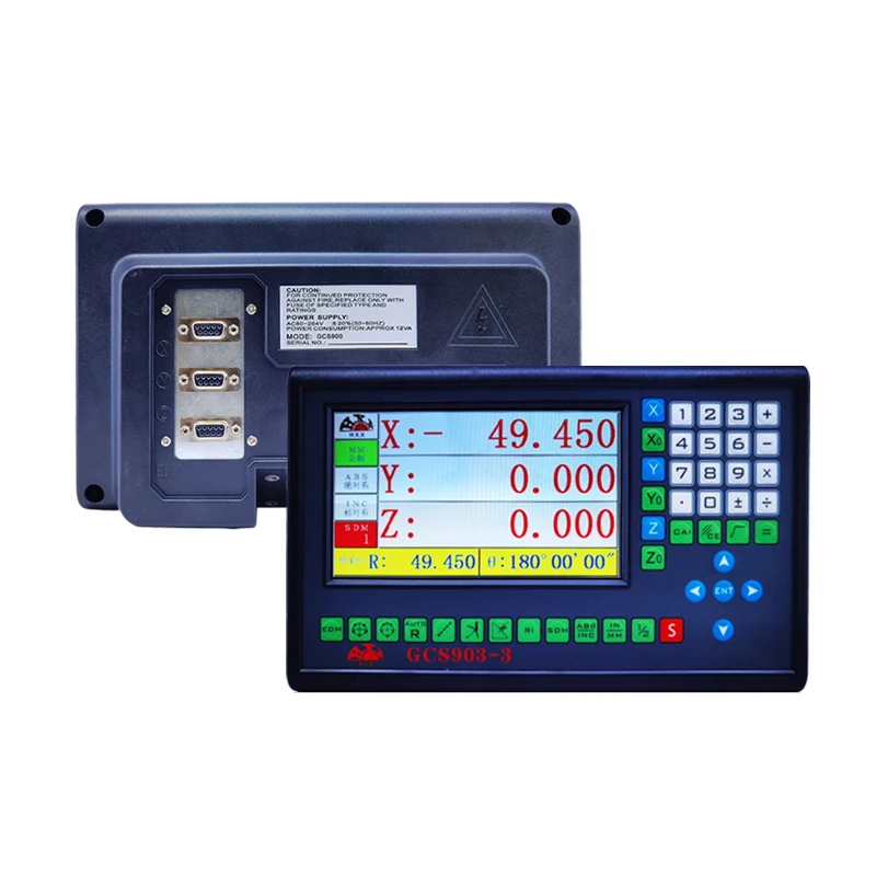 GCS903 Big LCD DRO 3 Axis Dro Digital Readout Metal Display With Linear Scale Encoder Ruler For Milling CNC Lathe Dro Machines