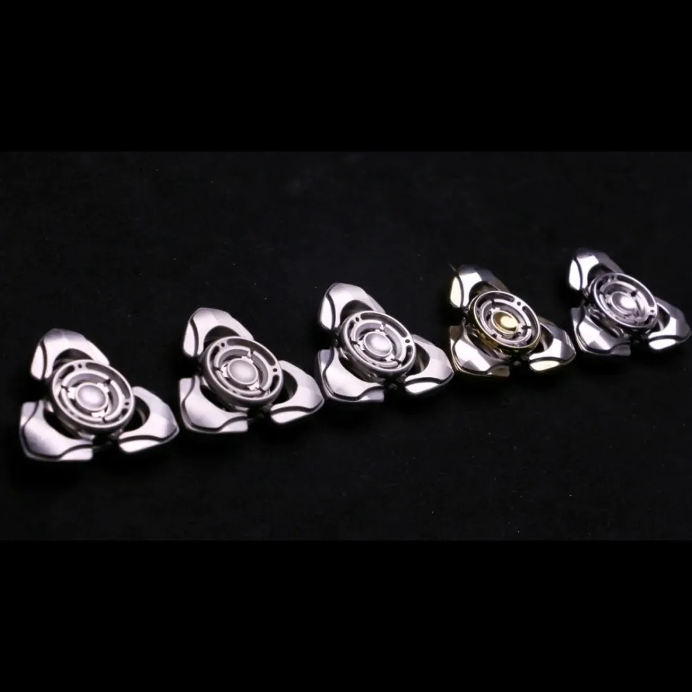 STABILNY Mini Spinner EDC Zabawka Antystresowa Dla Dorosłych, Stal Nierdzewna, Trójłopatkowy Spinner Antystresowy, Oryginalny Design