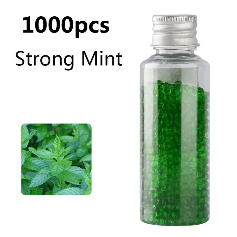 1000PCS Cigarette Explosion Beads DIY Mixed Fruit flavor with Portable Push Machine Black Ice Menthol taste Capsules Smoker Gift