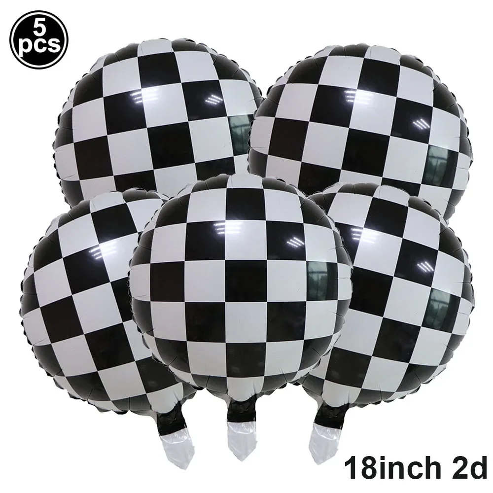 5 Stück Rennmotorrad-Reifen-Räder Auto-Verkehr-Thema Folienballons für Jungen-Geburtstage Renn-Offroad-Fahrzeug Dekorationsballons – Detail 6