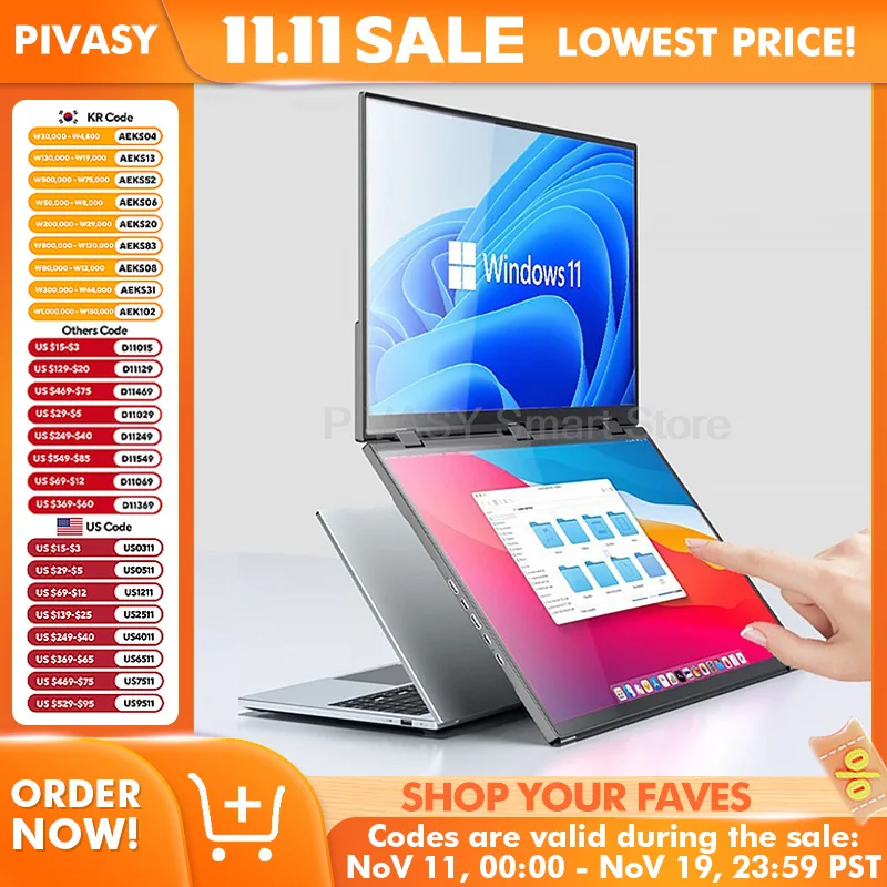 จอภาพพกพาขนาด 18.5 นิ้ว 120Hz แบบสัมผัส พับได้ สำหรับเล่นเกมส์ PC จอเสริมแบบคู่ สำหรับเชื่อมต่อ PS5 หน้าจอ IPS