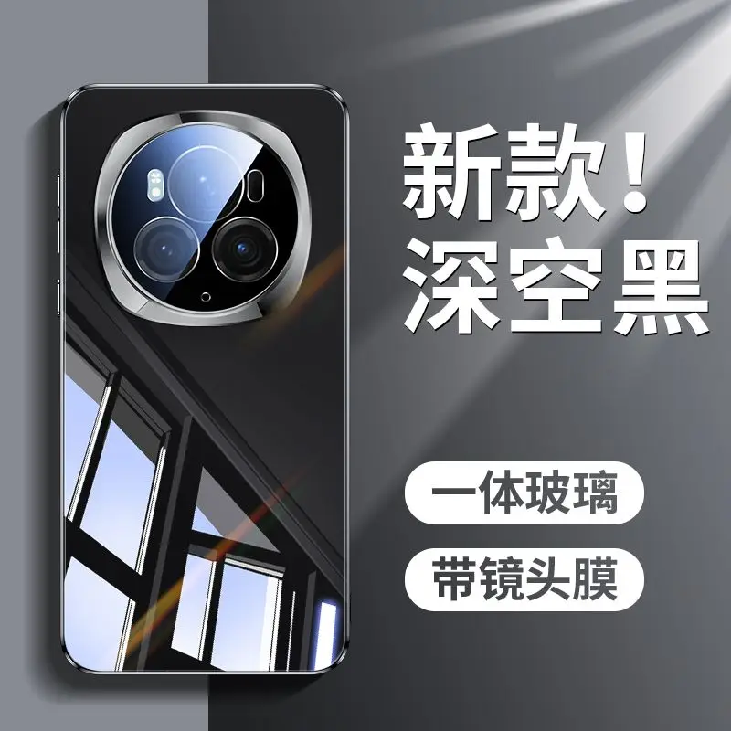 

For Honor magic 6 pro Case Luxury Ice Crystal Glass Mirror pc Cover For Honor magic 6 5 pro Ultra Shockproof Bumper Funda