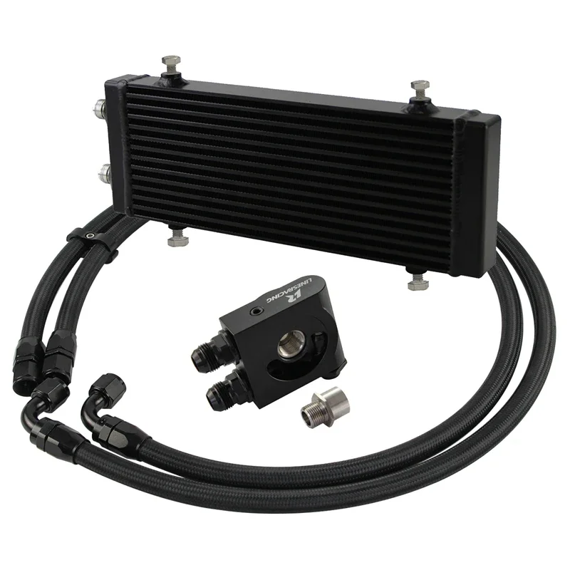 Oil Cooler Kit Bar&Plate Medium Dual Pass Thermostat 73±0.5° Large Core:14