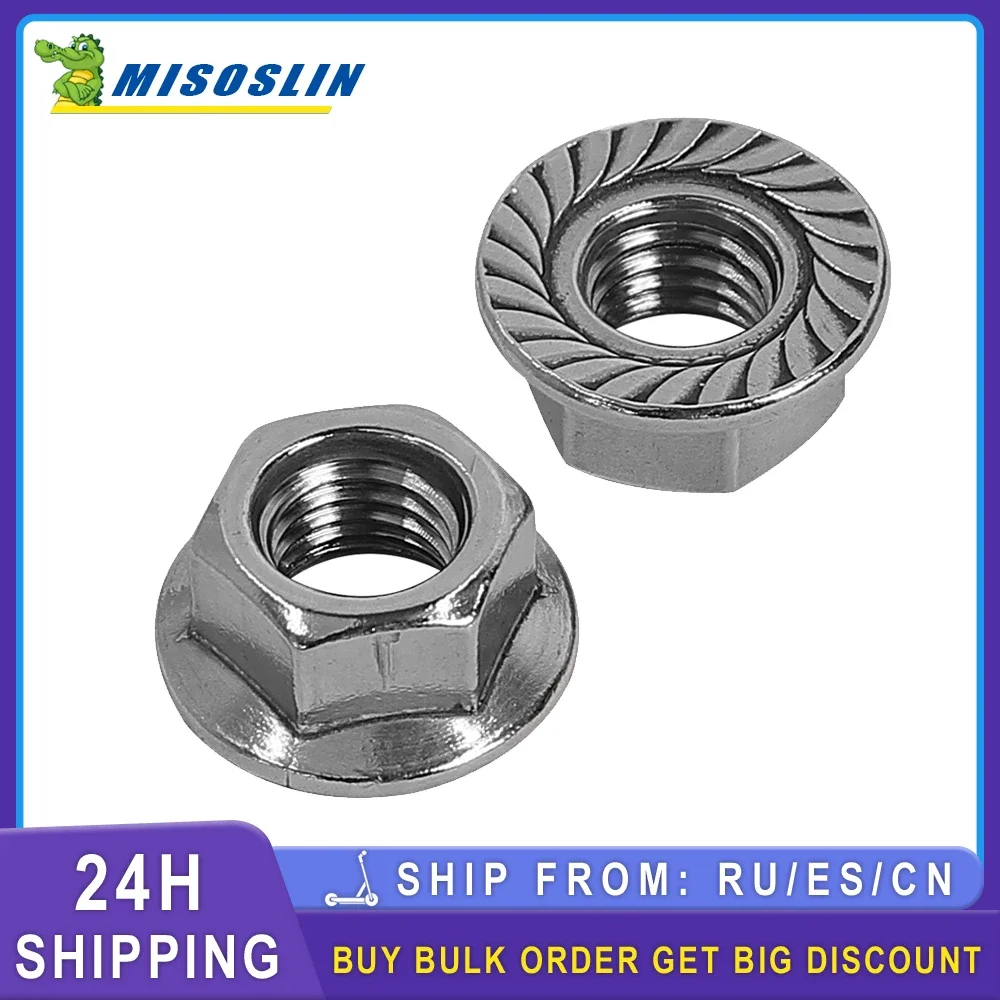 Universal 2/4pc M14 Iron Flange Nut for ZERO 10X 11X VSETT 10+ E-Scooter FOR Kaabo Wolf Warrior KingTo Fix Motor Axle&Fork