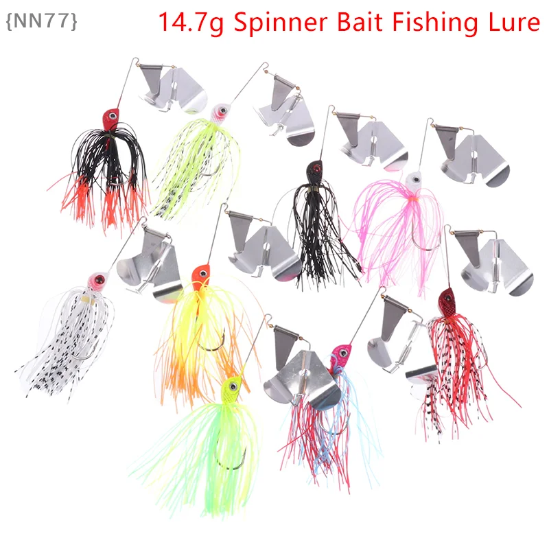 【NN77-M3】1 Stück Spinnerbait Angelköder Wobbler Spinner Cure Chatterbait für Bass, Hecht, Zander, Meeresangeln