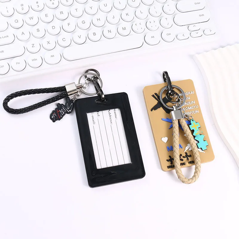 Korean Wave Card Set Cute Peripheral Soft Rubber Keychain Pendant Bank Card Public Transport Meal Card Identity Card