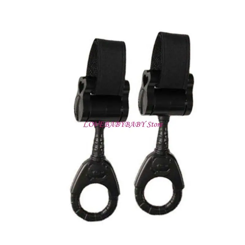 

High Load Capacity Round hook Strollers Attachments Plastic Hook for Baby Strollers Simplifying Your Outdoor Adventures 4XBC