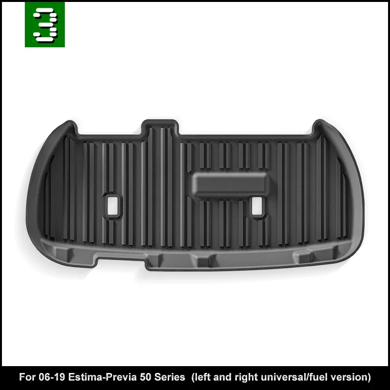 For Toyota Estima Previa 50 2006-2019 Lower Stratum Trunk Mats Pad TPE Cargo Liner Rear Trunk Mat Waterproof Wear-resistant