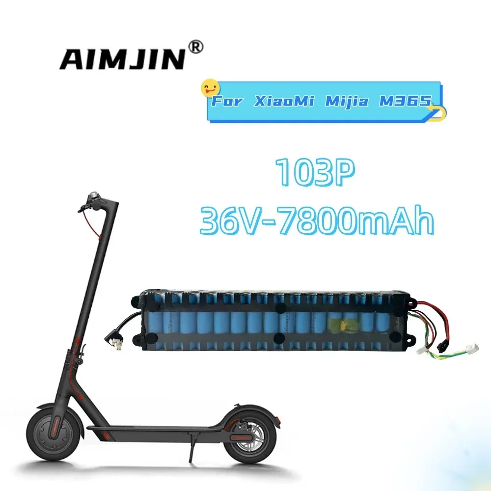 

36V 10S3P 7800mAh For Xiaomi Mijia M365/1S Pro Motorized Scooter. 18650 Lithium Battery Pack.