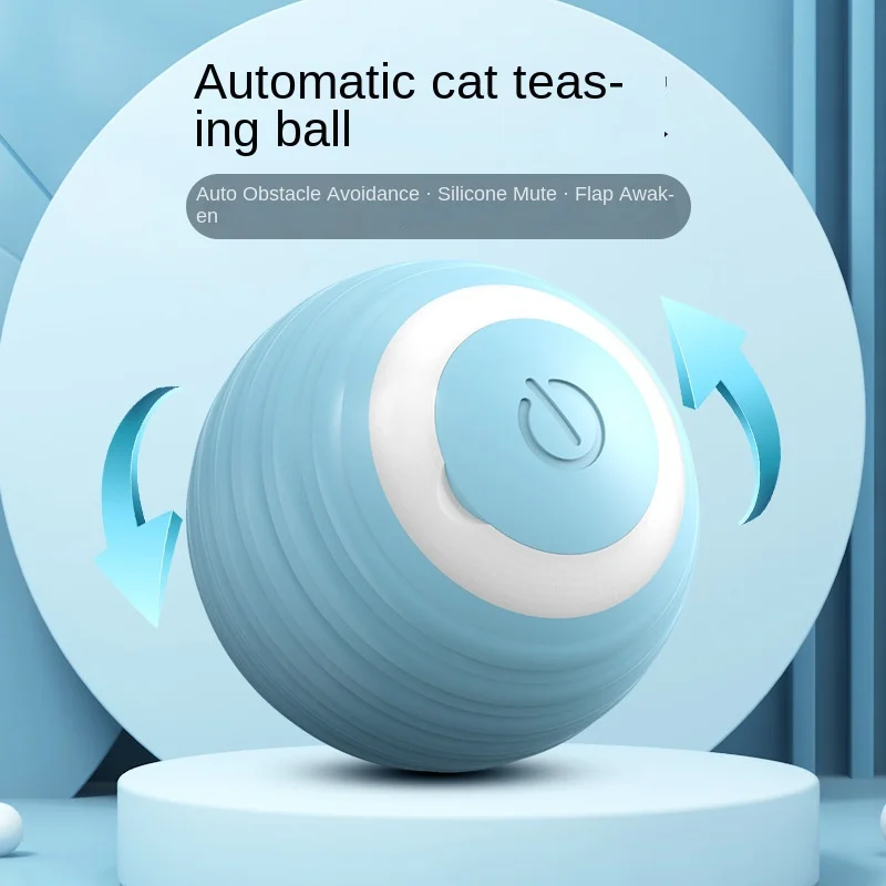 ABS Smarts Rolling Toy Ball Cats Toys Suitable for Kittens and Puppies to Plays With USB Rechargeable Supplies Pet Products Home