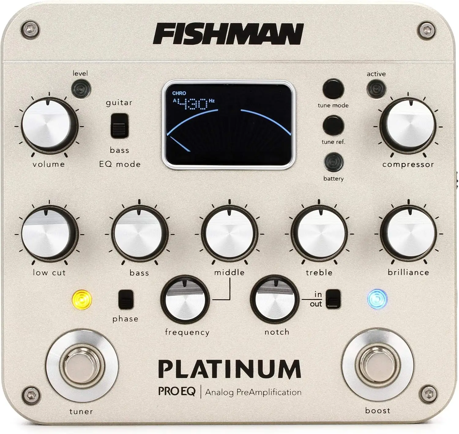 

Platinum Pro EQ DI Analog Preamp Pedal