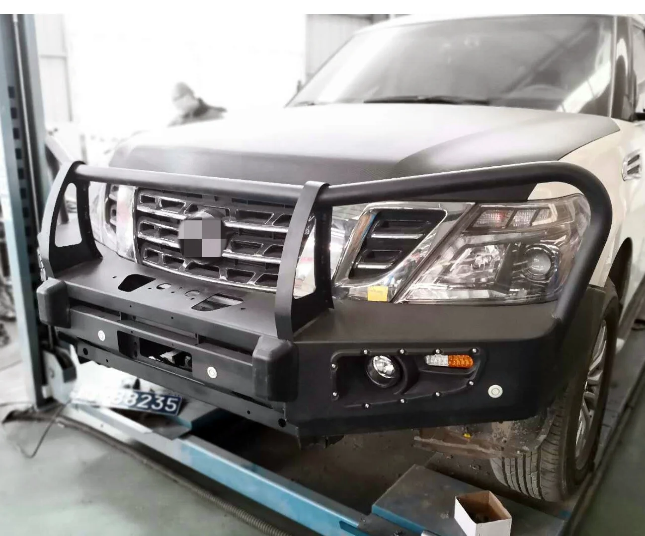 Car Front Bumper 4x4 Offroad Accessories for Nissan Patrol Y62 Steel Bull Bar view 2