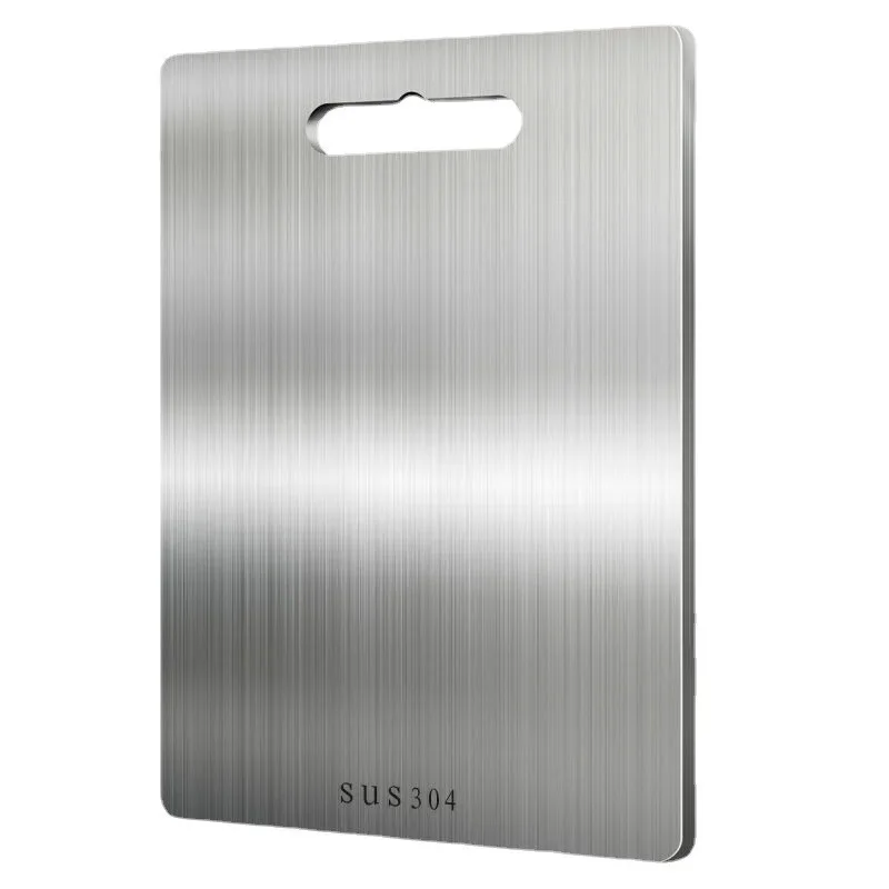 

Multipurpose 304 Stainless Steel Chopping Board for Kitchen - Antibacterial Cut Board for Vegetables, Fruits, and Meat