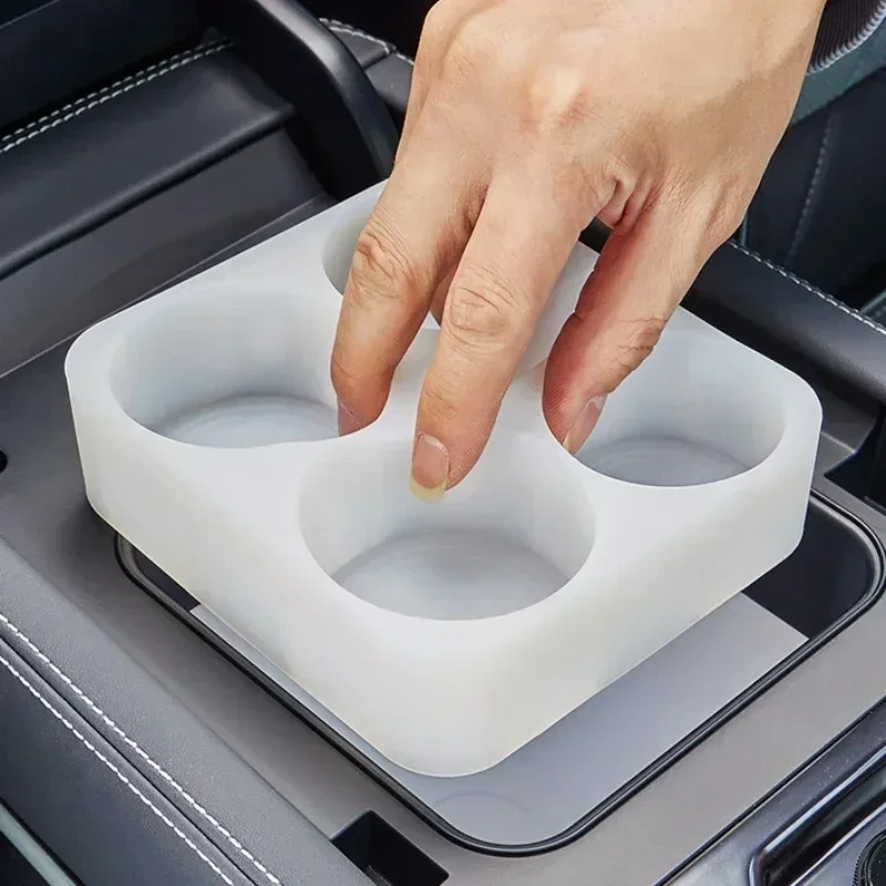 Center Refrigerator Silicone Mat For BYD Leopard 5 Cup Holder Drink Holder Compartment Special Interior Modification