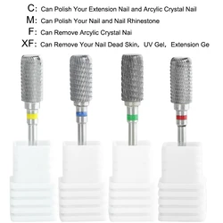 1 stücke Wolfram Nagel bohrer Hartmetall drehen Grat Fräsen Nagels ch neider Bits elektrische Bohrmaschine für Maniküre Zubehör Werkzeuge