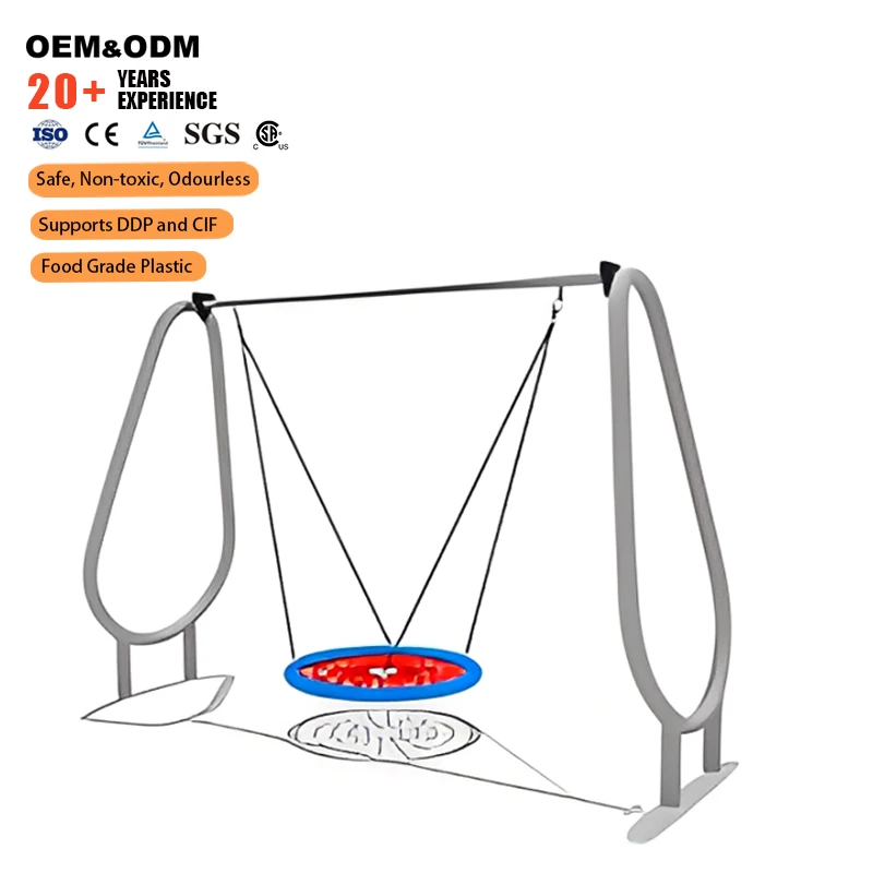 

2026 UV-Resistant Food-Grade LLDPE Plastic Children's Playhouse Structure For Parks Kindergartens Daycare & Schools
