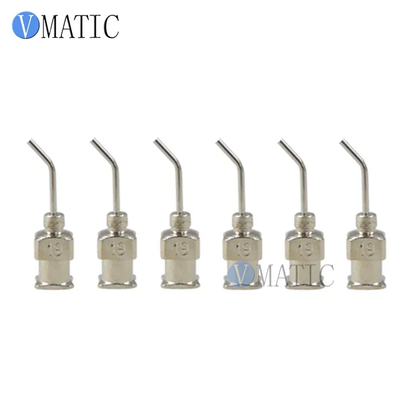 Gratis Verzending 12 Stuks 19G 45 Graden Gebogen Rvs Doseernaald 1/2 Inch