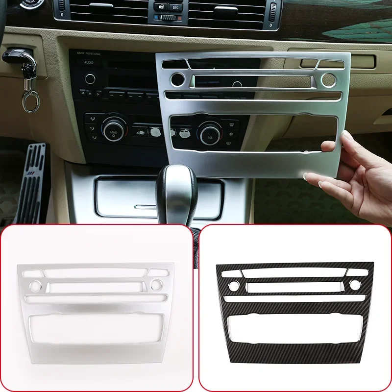 For 2005-2012 BMW 3 Series E90 ABS Car Center Control Air Conditioning Volume Knob Box Decorative Car Interior Accessories