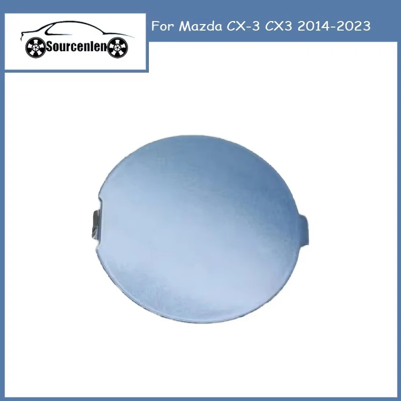 Tapa de tracción para remolque de parachoques delantero, cubierta de gancho de remolque para Mazda CX-3 CX3 2014-2023 sin pintar o pintado D10J-50-A12A D10J-50-A11A