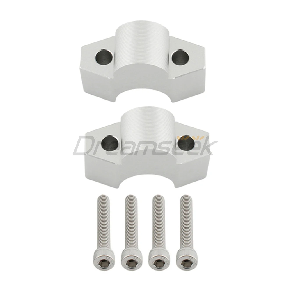 Silver Handlebar Riser Mount Clamp for Honda ADV 150 160 17-23 ADV 350 22-24 X-ADV 750 2017+ Motorcycle Move Back Adapter Kits