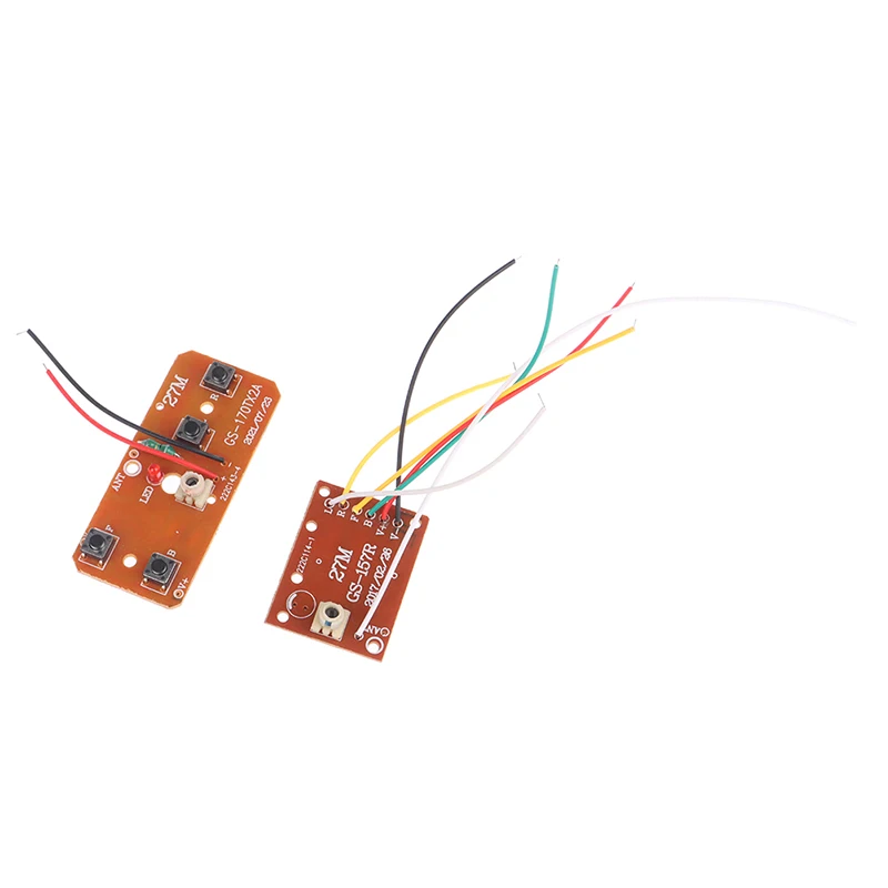 Controle remoto Circuito PCB Transmissor Receptor Board, RC Car Acessórios com Antena, Rádio System, 4CH