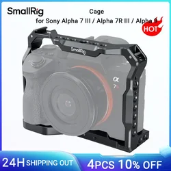SmallRig A7III Camera Cage for Sony Alpha 7 III / Alpha 7R III / Alpha 9 w Cold Shoe Mount 1-4