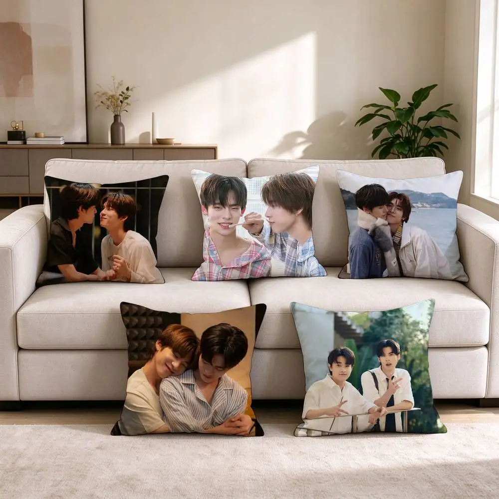 D-Duang With You Thai BL Drama  Pillow Case Square Double-Sided Sofa Cushion Cover Bedroom Bedside Pillow