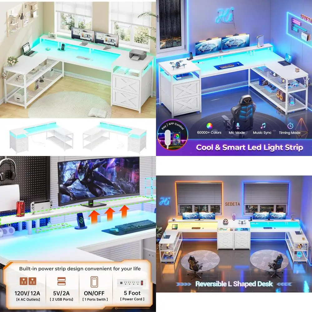 67" L Shaped Desk W…