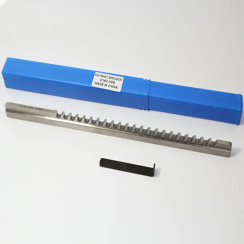 TEBAK English System High Speed Steel (HSS) Hexagon Keyway Broaching Machine Tool