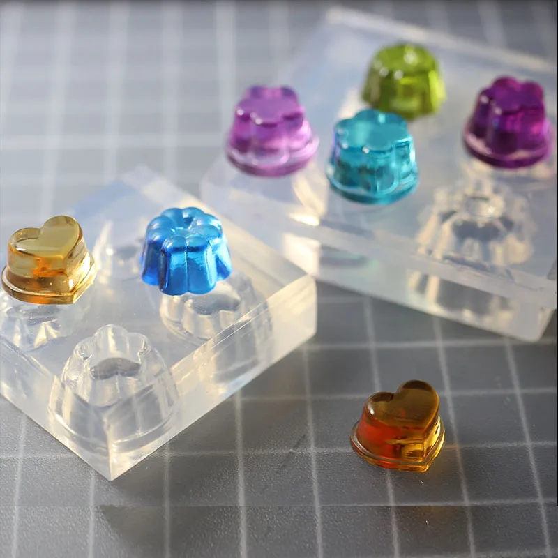 Handcraft Mini Pudding Epoxy Resin Mold Food Play Miniature Pinching Mould Epoxy Resin Mold UV Resin Molds