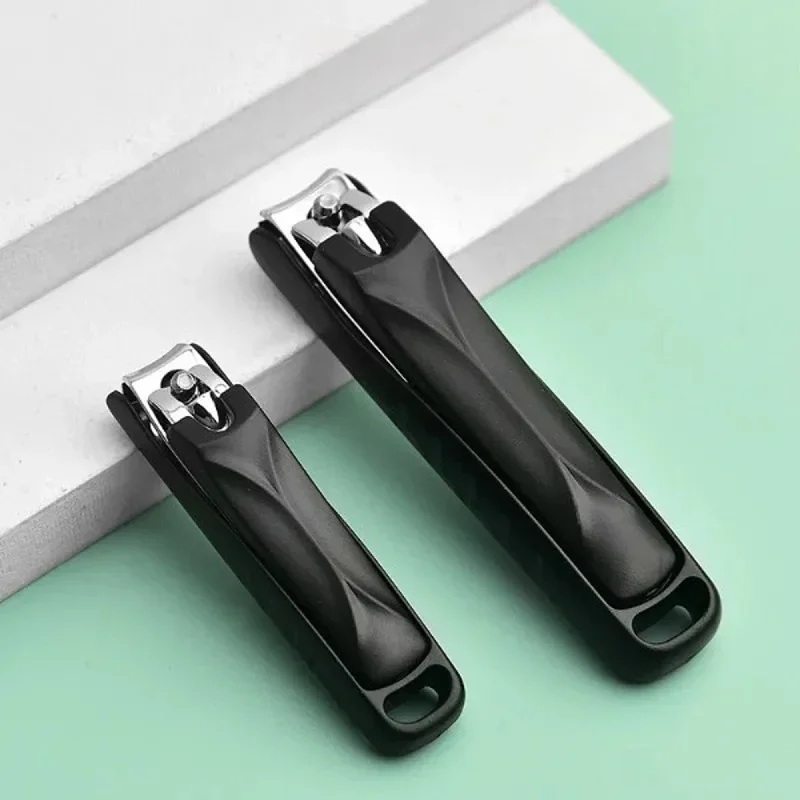 Herramienta profesional para recortar uñas de acero inoxidable, cortaúñas afiladas de 1 pieza, herramientas para cortaúñas antisalpicaduras