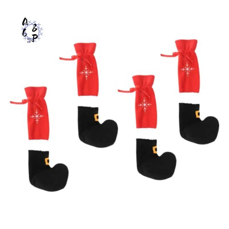 

A68P-Рождественская мебель, носки, чехол для ножек стула, защитные накладки на пол, рождественский декор с рукавами для ног Санта-Клауса, чехлы для ног стула