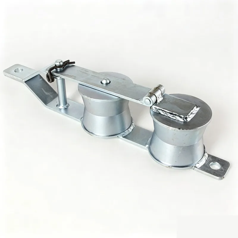 LK1 Wire Rope Slow Release Pulley Single 3T 6T Double 6Ton Slack Tool For Power Pole Hoisting Construction Lifting Work