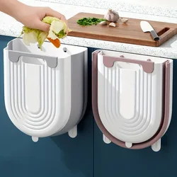 S/L Kitchen Folding Hanging Trash Can Home Bathroom Cabinet Wall Mounted Trash Can Kitchen Accessories