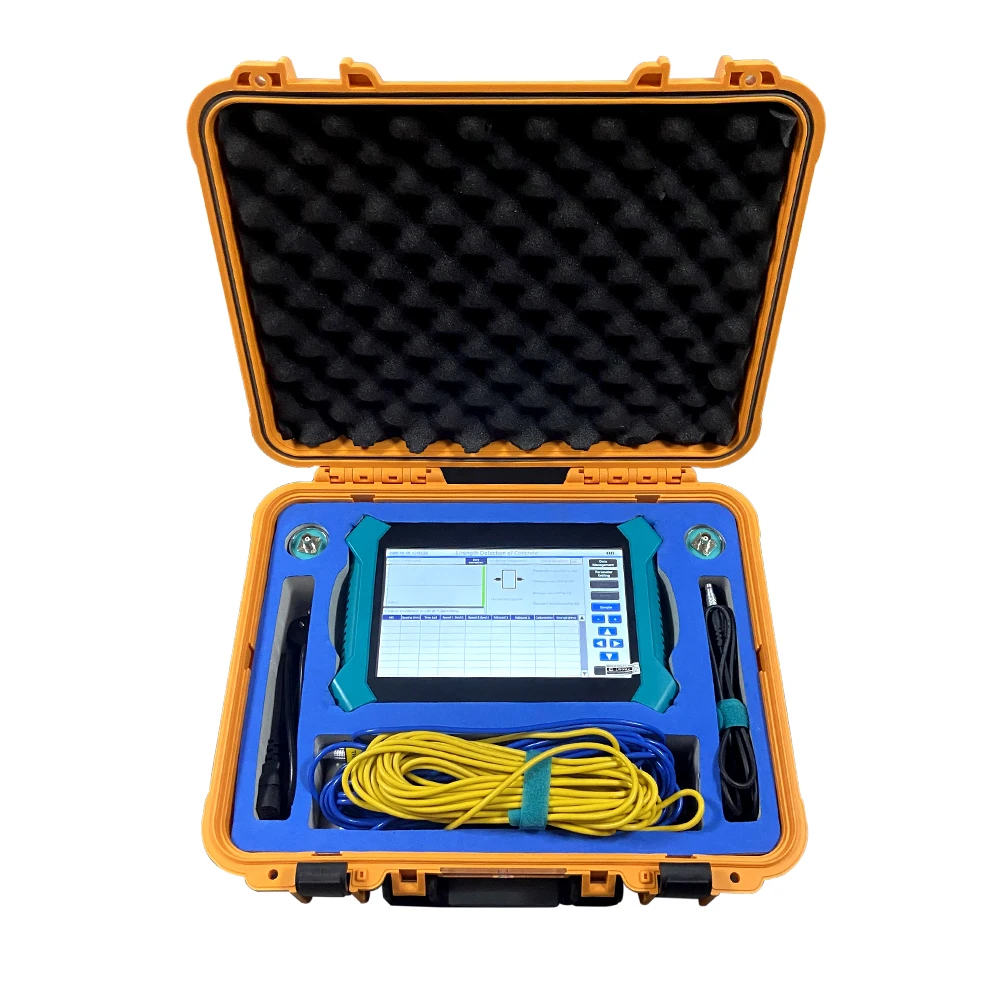 Non-Destructive Ultrasonic Pulse Velocity Measurements Test In Solid Medium