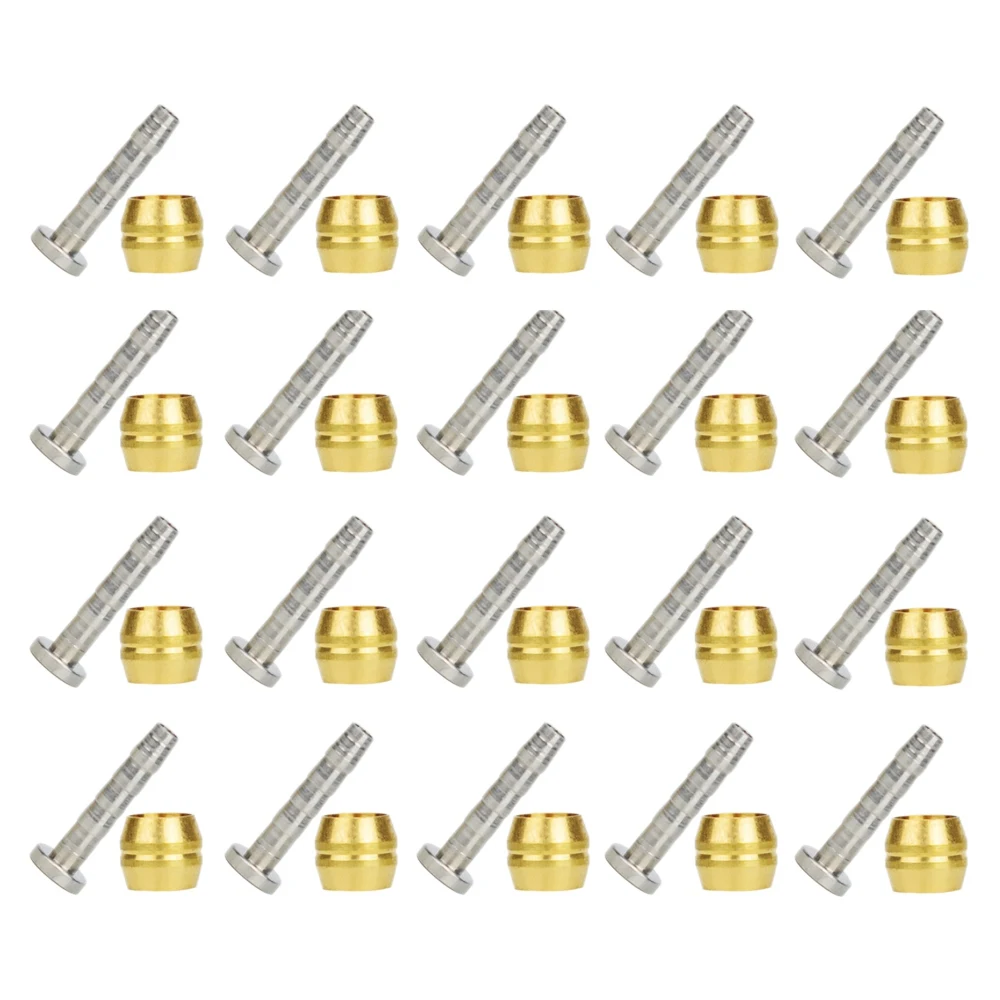 Kit de inserción de conexión de latón oliva para freno de bicicleta, manguera de freno de disco hidráulico BH90, 20 piezas, 1