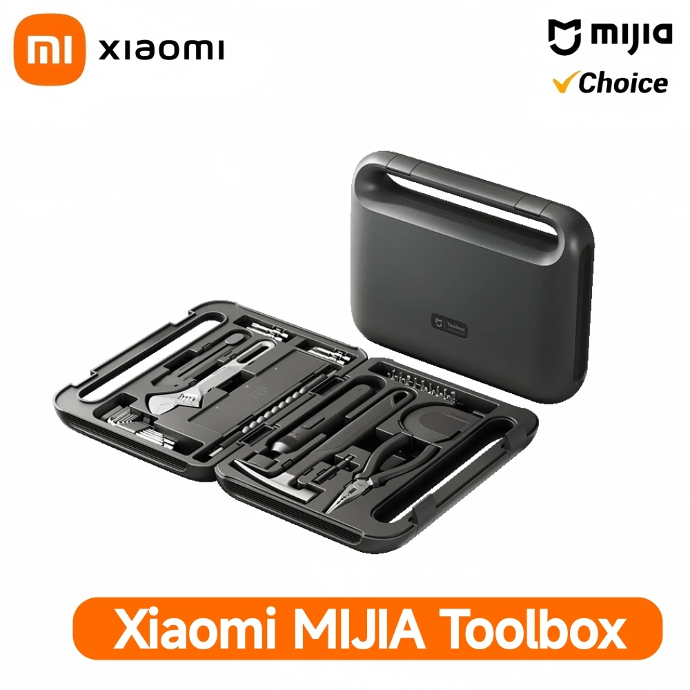 

XIAOMI MIJIA Electric Tool Set Portable Screwdriver Household Hand Tool Kit with Good Quality Plastic Toolbox Storage Case
