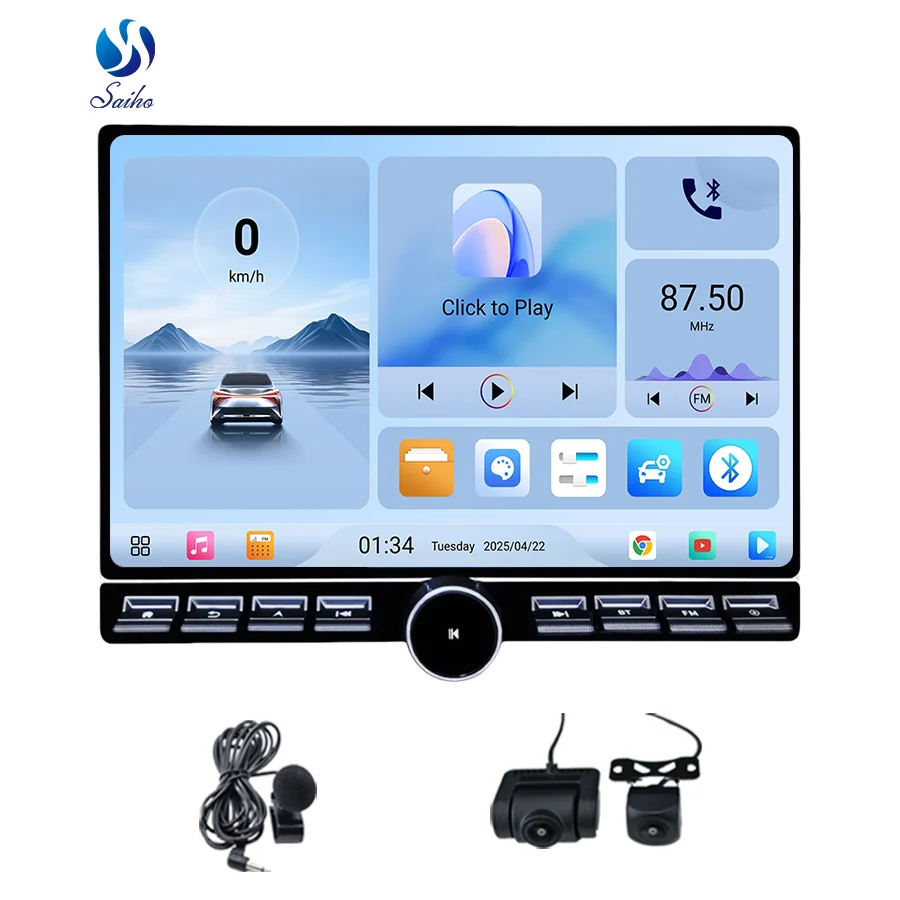 13 Inch 2K Qualcomm Octa Core Carplay GPS Automotive Stereo Head Unit With 4G Slot 360 Camera Car Accessories Universal Model