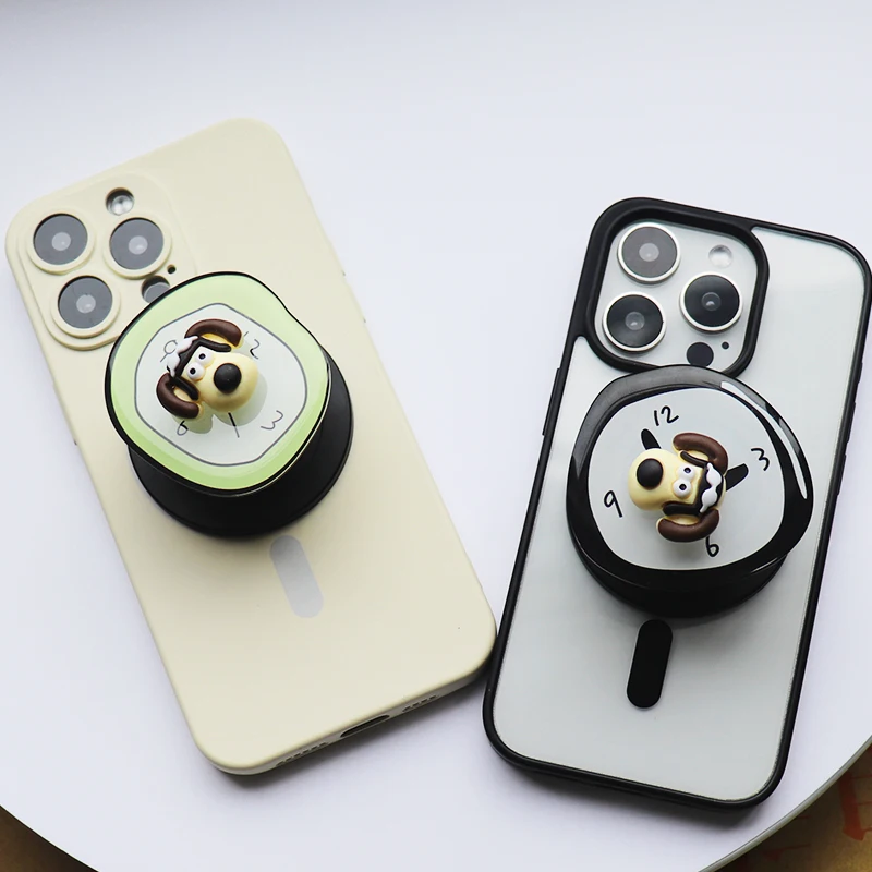 حامل هاتف مكتبي لطيف على مدار الساعة ، حامل سطح مكتب قابل للطي ، قبضة مغناطيسية ، أجهزة محمولة Magsafe ، كورية #4